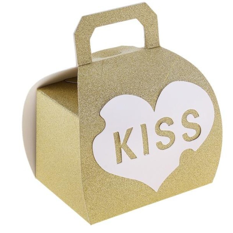 Коробка Сундучок KISS (золотой)
